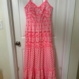 Lilly Pulitzer Garden Gate Eyelet Kyla Maxi Dress